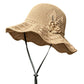 👒 LIMITED-TIME 50% OFF! ✨ Women's Crochet Bucket Hat – Flower Accent, Wide Brim, Cotton ✨