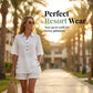 Women's 2-Piece Set – Relaxed Fit, Polo Collar, Summer