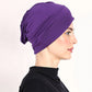 👒 BUY 1 GET 1 FREE! ✨ Soft Stretch Turban Cap – Milk Silk, Anti-Slip, Multi-Use ✨