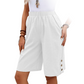 👖New Arrival❣️Women's Casual Comfortable Elastic Waist Capri Pants