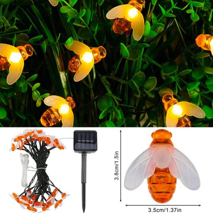 Cute Bee Solar Lights