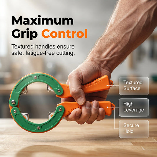 Ratcheting PVC Pipe Cutter for Tight Spaces