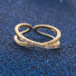 Adjustable Double Layer Criss-Cross Ring