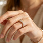 Adjustable Double Layer Criss-Cross Ring