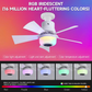🔥Summer Special🌬️Smart Ceiling Fan with Light, RGB & Bluetooth Speaker