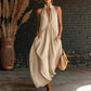 📢📢40% OFF !! ⏰Women's Summer Halter Neck V-Neck Maxi Dress