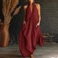 📢📢40% OFF !! ⏰Women's Summer Halter Neck V-Neck Maxi Dress