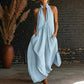 📢📢40% OFF !! ⏰Women's Summer Halter Neck V-Neck Maxi Dress