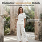 🔥🔥50% off new arrivals-Women's Casual Top & Wide-Leg Pants 2-Piece Set