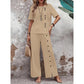 🔥🔥50% off new arrivals-Women's Casual Top & Wide-Leg Pants 2-Piece Set
