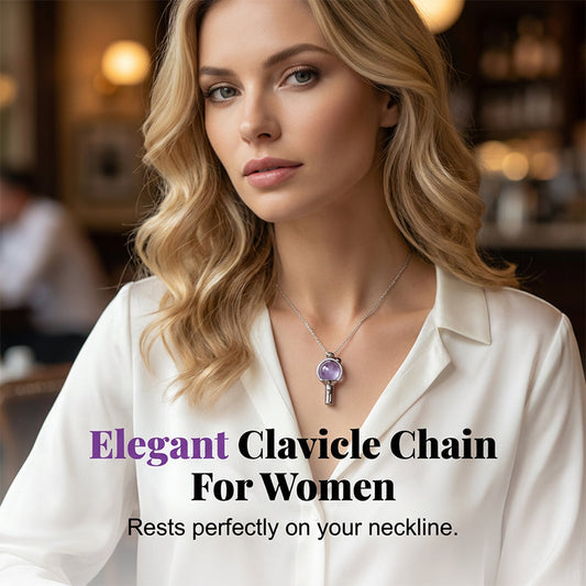 💐50% OFF ! Stylish Purple Stick Necklace – Minimalist & Everyday Wear ✨💜【Limited Offer】