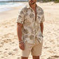 🔥 Pro-Favorite Men's Hawaiian Shirt & Shorts 2-Piece Set – Polyester – Breathable 🌴