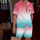 🔥 Pro-Favorite Men's Hawaiian Shirt & Shorts 2-Piece Set – Polyester – Breathable 🌴