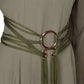 Adjustable Tassel Waist Belt with Metal Ring