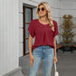 🌺 LIMITED-TIME 50% OFF! ✨ Women's Petal Sleeve & Pleated Neck Blouse – Flowy, Elegant, Versatile Top 🌿