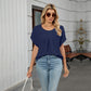 🌺 LIMITED-TIME 50% OFF! ✨ Women's Petal Sleeve & Pleated Neck Blouse – Flowy, Elegant, Versatile Top 🌿