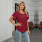 🌺 LIMITED-TIME 50% OFF! ✨ Women's Petal Sleeve & Pleated Neck Blouse – Flowy, Elegant, Versatile Top 🌿
