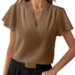 👚 LIMITED-TIME 50% OFF! ✨ Women's V-Neck Flutter Sleeve Blouse – Flowy, 5 Colors, Easy Care 🌿
