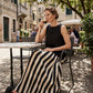 👗 50% OFF NOW!🥂 Women's 2-Piece Set – Sleeveless Top & Striped Skirt – Effortless Chic 🌊