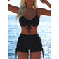 🩱 LIMITED-TIME 50% OFF! ✨ Women's Bikini Set – Drawstring Top, Boy Shorts, Multiple Styles 🏖️