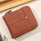 📢📢40% OFF !! ⏰ Men's PU Leather Zip-Around Bifold Wallet