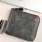 📢📢40% OFF !! ⏰ Men's PU Leather Zip-Around Bifold Wallet