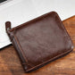 📢📢40% OFF !! ⏰ Men's PU Leather Zip-Around Bifold Wallet