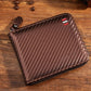 📢📢40% OFF !! ⏰ Men's PU Leather Zip-Around Bifold Wallet