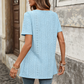 🚀 LIMITED-TIME 50% OFF! ✨ Women‘s Square Neck Babydoll Tunic Top – Eyelet Embroidery, Flowy Silhouette, Button Front Detail 🌸