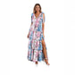 📢📢40% OFF !! ⏰Women's Floral V-Neck Tiered Ruffle Dress