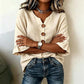 👚 LIMITED-TIME 50% OFF! ✨ Women's V-Neck Ruffle Sleeve Blouse with Wooden Buttons – Bohemian, Flowy, Romantic 🍃