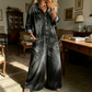 🔥Limited-time offer-Women's Casual Long Sleeve Denim Jumpsuit