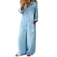 🔥Limited-time offer-Women's Casual Long Sleeve Denim Jumpsuit