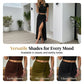 🔥 50% OFF · Women's 2-Piece Short Sleeve Top & Slit Midi Skirt Set ✨