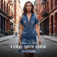 👖 LIMITED-TIME 50% OFF! ✨ Women's Cold-Shoulder Denim Dress – V-Neck, Flowy, Boho 🌼