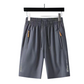 Men's Quick-Dry Athletic Shorts with Zipper Pockets