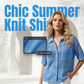 👚 LIMITED-TIME 50% OFF! ✨ Short Sleeve Knit Button Shirt – Breathable Weave, Relaxed Fit, Summer Layer ☀️