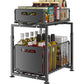 🎉 2026 Sale — Over 31,000 Sold! 🗄️ Carbon Steel Double-Tier Pull Out Cabinet Organizer – Independent Slides, 5 Height Levels – Heavy Items, Easy Access! ✨