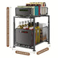 🎉 2026 Sale — Over 31,000 Sold! 🗄️ Carbon Steel Double-Tier Pull Out Cabinet Organizer – Independent Slides, 5 Height Levels – Heavy Items, Easy Access! ✨