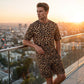 🐆 LIMITED-TIME 50% OFF! ✨ Men's Leopard Print Set – Short-Sleeve Top & Shorts, 3D Print 🧊