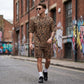 🐆 LIMITED-TIME 50% OFF! ✨ Men's Leopard Print Set – Short-Sleeve Top & Shorts, 3D Print 🧊