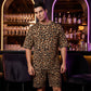 🐆 LIMITED-TIME 50% OFF! ✨ Men's Leopard Print Set – Short-Sleeve Top & Shorts, 3D Print 🧊