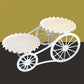 🍰 LIMITED-TIME 50% OFF! ✨ Two-Tier Carriage Serving Stand – Elegant, Heart Details, Tool-Free Assembly 🍽️