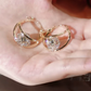 🌸 50% OFF NOW! 🌸Double Hoop Sparkling Zirconia Ball Earrings