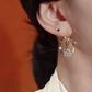 🌸 50% OFF NOW! 🌸Double Hoop Sparkling Zirconia Ball Earrings