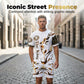 Men's Lion Graphic Set – Bold, Breathable, Urban Cool