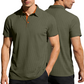 📢📢40% OFF !! ⏰Men's Casual Short Sleeve Collared Shirt