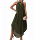 👗 LIMITED-TIME 50% OFF! ✨ Halter Neck Asymmetrical Dress – Flowy, Loose Fit, Modern Hem 💃