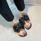 🌸Elegant Bow Flat Beach Sandals