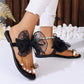 🌸Elegant Bow Flat Beach Sandals